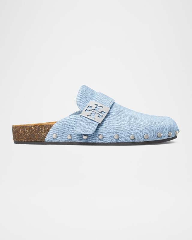 Mellow Denim Studded Mules